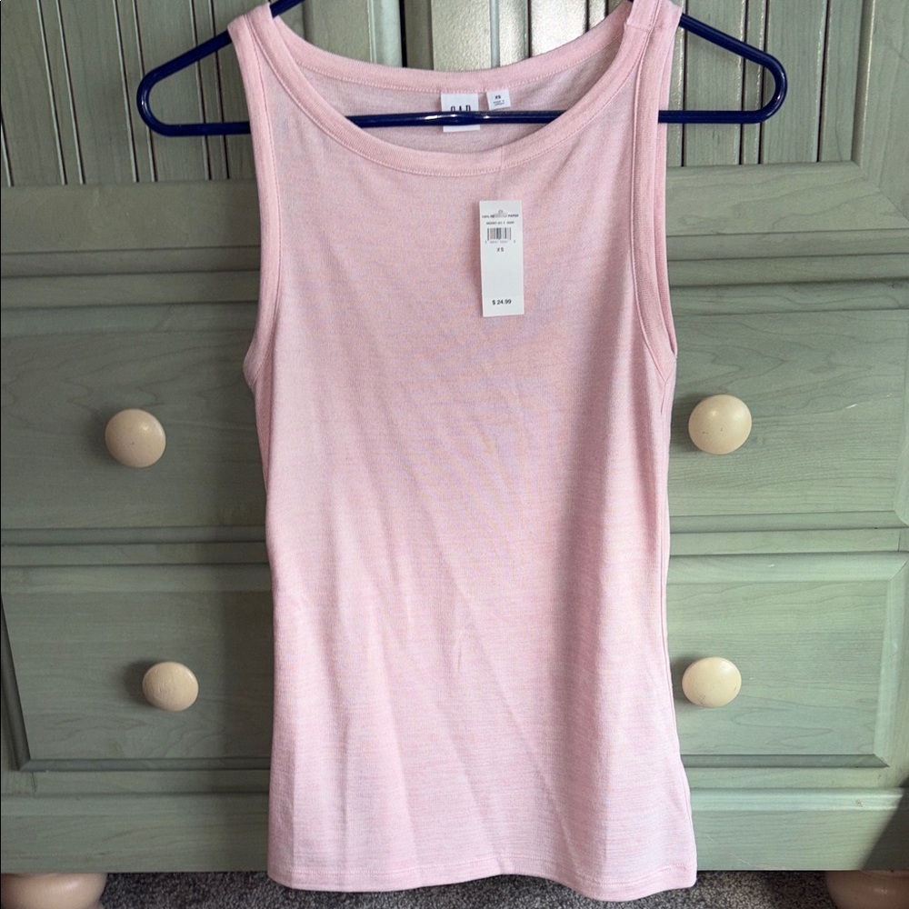GAP XS Soft Baby Pink Tank Top